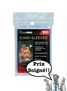 100 POKEMON MAGIC MTG ULTRA-PRO CARD PROTECTORS (sleeves, soft pouch) NEW - Picture 1 of 1