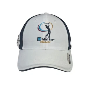 Mylan Classic Performance Golf Cap Hat White Adjustable Strap Back New - Picture 1 of 14