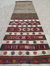 Rug Runner, Vintage Turkish Hallway Kilim Runner Carpet Runner Corridor 28"X102"