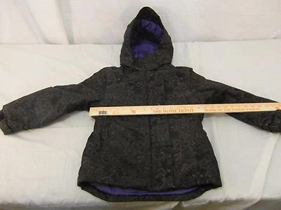 Children Youth Girl's Cherokee Black Purple Gray Winter Full Zip Coat 32003 - Image 1 of 4