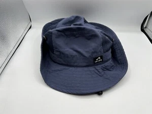 SURF STYLE NAVY BLUE BUCKET SUN HAT WITH STRAP ONE SIZE ADULT - Imagen 1 de 9