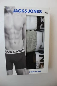 Jack & Jones Herren Boxershort 3er Pack SENSE TRUNKS 3 PACK XXL schwarz/grau/wei - Bild 1 von 2