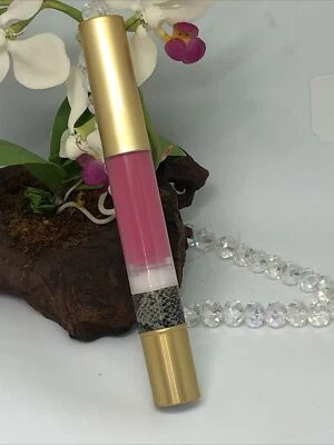 Mally High Shine Liquid Lipstick - Petal To The Metal - .12 oz Full Size - New