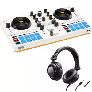 Hercules DJControl Mix Ultra DJ Controller Bundle with Over-Ear DJ Headphones - Picture 1 of 12