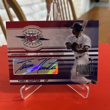 2003 Donruss Signature Series Team Trademarks Authentic /250 Torii Hunter Auto