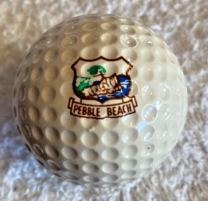 EARLY PEBBLE BEACH LOGO BALL, RICH HISTORY.  1970s, HOGAN, Amazing condition! - Picture 1 of 4