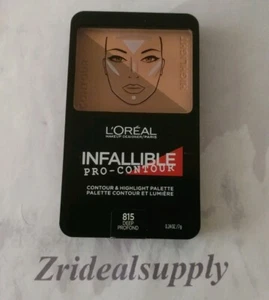 L'OREAL INFALLIBLE PRO CONTOUR CONTOUR & HIGHLIGHT PALETTE 815 DEEP  - Picture 1 of 3