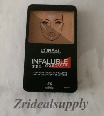 L'OREAL INFALLIBLE PRO CONTOUR CONTOUR & HIGHLIGHT PALETTE 815 DEEP  - Image 1 of 3
