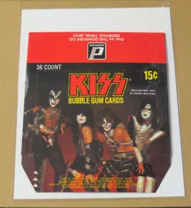 KISS DONRUSS SERIE I LEERKARTON 1977 AUCOIN - UNGEFALTET & UNBENUTZT - Bild 1 von 3