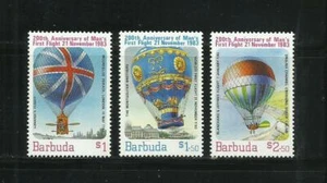 BARBUDA. Año: 1983. Tema: BICENTº DE LAS 1ª ASCENSIONES DEL HOMBRE EN ATMOSFERA. - Imagen 1 de 1