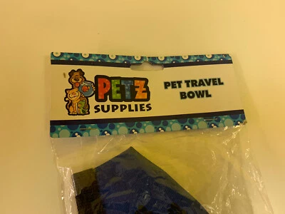 Portable Pet Dog Bowl Foldable Food Water Bowl Dish Travel Collapsible - Image 1 of 3