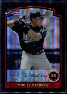 2003 Bowman Draft Chrome Refractor #BDP3 Miguel Cabrera Marlins