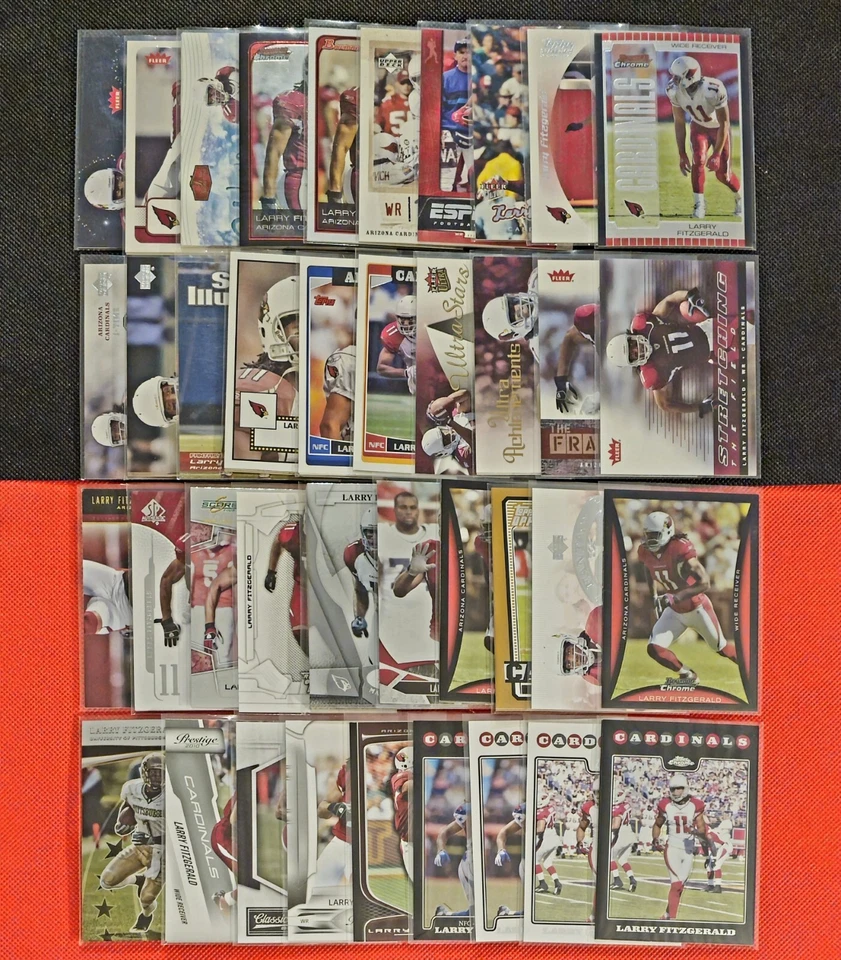 Larry Fitzgerald Inserts Premiums Base Pick Your Card & $ave Arizona Cardinals - Image 1 of 1
