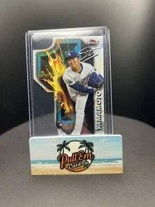 2024 Topps Finest Yoshinobu Yamamoto Finest Firsts Die-Cut  - Bild 1 von 2