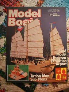 Model Boats plan of Action Sub with original Magazine April 1983 - Picture 1 of 4