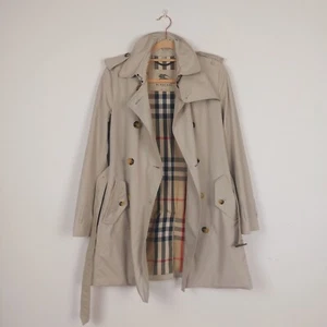 Burberry beige belted trench coat mid length UK10 - Picture 1 of 24