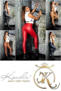 Leggings SeXy para chicas con curvas en aspecto mojado aspecto de cuero leggings térmicos pantalones - Imagen 1 de 17