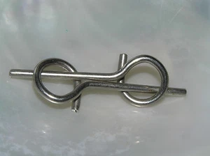 Vintage zwei offene Kreise silber MODERNIST Anhänger - kein Sprungring oder Kaution -  - Bild 1 von 2