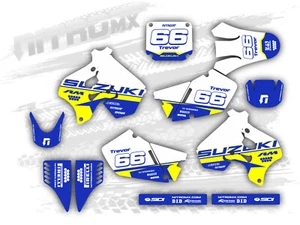 NitroMX Graphics Kit for SUZUKI RM 125 250 1996 1997 1998 Motocross Decals MX - Picture 1 of 1