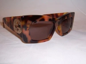 NEW GUCCI SUNGLASSES GG 1842S 003 HAVANA/VIOLET 53MM AUTHENTIC 1842 - Picture 1 of 7