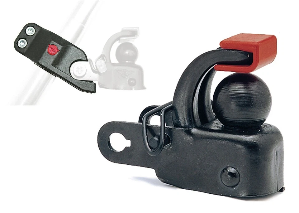 Hebie F1 Anhängerkupplung mit Sattelstützadapter Set - Schwarz