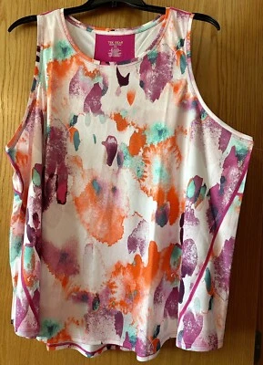 Camiseta sin mangas para mujer Plus 3X Tek Gear DryTek gimnasio entrenamiento absorción de humedad nueva con etiquetas Foto 1 de 4