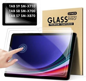 2 Pcs Samsung Galaxy Tab S9 FE X510 X516B 11 in Screen Protector Tempered Glass - Picture 1 of 11