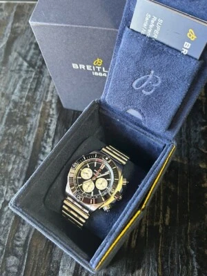 Reloj Breitling Super Chronomat B01 AB0136 acero esfera negra 44 mm automático para hombre Foto 1 de 4