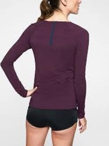 Top manga larga con cremallera trasera ATHLETA Stinson, nuevo con etiquetas, grande, flor salvaje, UPF 50 - Imagen 1 de 2