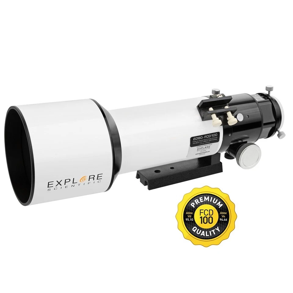 Explore Scientific ED80 FCD100 Series Triplet APO Refractor Telescope - Image 1 of 4