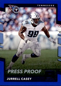2017 DONRUSS BLUE PRESS PROOF BASE #52 JURRELL CASEY TENNESSEE TITANS 