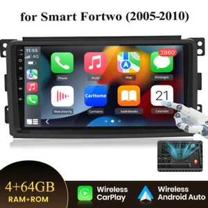 9"Android 13 GPS Sat Nav CarPlay DAB+Head Unit For Mercedes Smart Forfour Fortwo - Picture 1 of 13