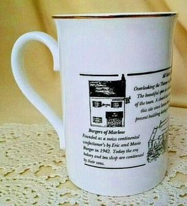 Taza Marlow Reino Unido High Street Burgers Bakery All Saint's Church puente colgante - Imagen 1 de 10