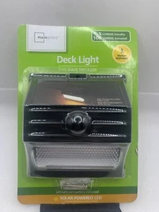 Mainstays LED Deck Light 5 Lumens standby 100 Lumens Activated Broken Seal N1 - Picture 1 of 4