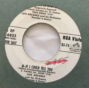 DJ PROMO EP The Escorts Luis Arcaraz RCA 6834 Bad Boy, Tore Up Over You - Picture 1 of 2