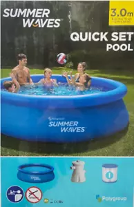 Summer Waves Quick Set Swimming-Pool + Pumpe 305 x 76 cm Planschbecken - Bild 1 von 1