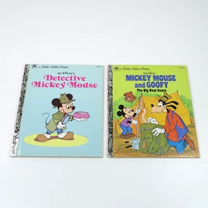 Little Golden Book Disney - Mickey Mouse Goofy Big Bear Scare, Detective Mickey - Bild 1 von 18
