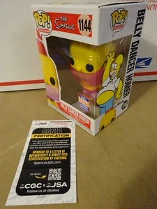 Ken Wheaton Signed & Sketched The Simpsons Belly Dancer Homer Funko Pop JSA COA - Picture 1 of 11
