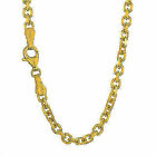 10k Solid Yellow Gold 1.1 mm Cable Chain Necklace 16"