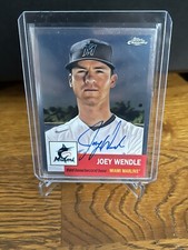 2022 Topps Chrome Platinum Anniversary Joey Wendle RC Auto Miami Marlins