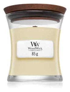 Bougie sablier WOODWICK TECK BLANC parfumée mer bois de santal notes 85 g 3 oz - Photo 1/6