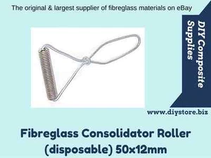 Fibreglass Consolidator Roller (disposable) 50x12mm (FREE FREIGHT) EPOXY / POLY - Picture 1 of 1