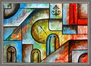 ORIGINAL GEMÄLDE Öl Modern ZEITGENÖSSISCHE ABSTRAKTE KUNST von Vlad Pronkin 2017 ZEIT - Bild 1 von 6