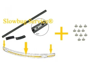 VW MAGGIOLINO BEETLE KAFER DAL 8.74 - GOMMA PARAURTI ANTERIORE BUMPER FRONT PAD - Foto 1 di 1