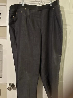 Pantalones de mezclilla elásticos gris oscuro RUBY ROAD/HEARTS OF PALM de 20 W Foto 1 de 4