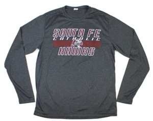 Sante Fe Catholic Hawks Lakeland Florida Gray Long Sleeve T Shirt Men's S - Picture 1 of 16