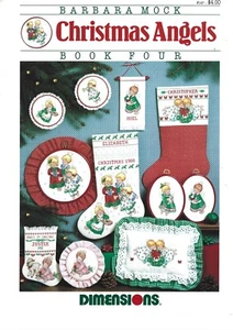 Christmas Angels Dimensions Barbara Mock Cross Stitch Chart Book 4 - Picture 1 of 1