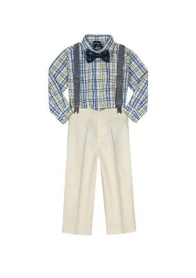 Nautica Baby Boys 4-Piece Set with Dress Shirt, Pants, Suspenders & Bow Tie 18M - Image 1 of 4
