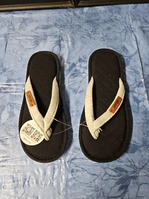 ofoot Women's Cotton Thong House Slippers,Thick Memory Foam XL 10.5-11.5 - Image 1 of 4