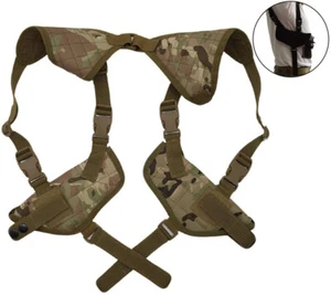 Tactical Holster Gun Armpit Hidden Shoulder Double Pistol Gun Holster Pouch - Picture 1 of 16